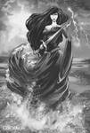 Viviane, Sword from the Lake by DeDorgoth