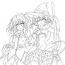 Momo and Mican  Lineart