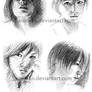 Pretty asian boy sketches