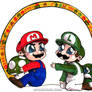 Chibi Mario and Luigi