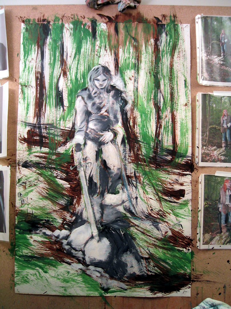 WiP Ellen the Rogue painting 6