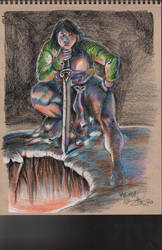 Wench Concept 048 - Contest Entry w color pencils