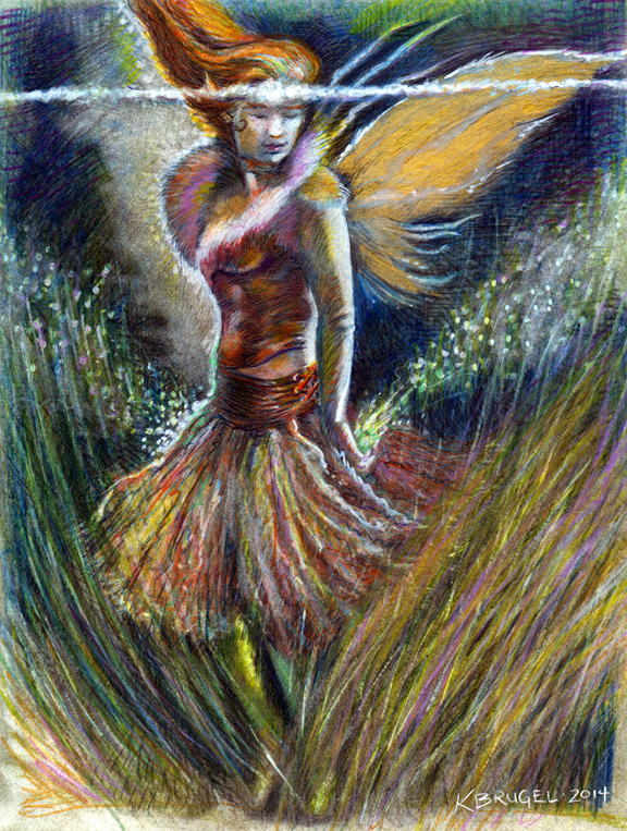 a Fairy drawing complete