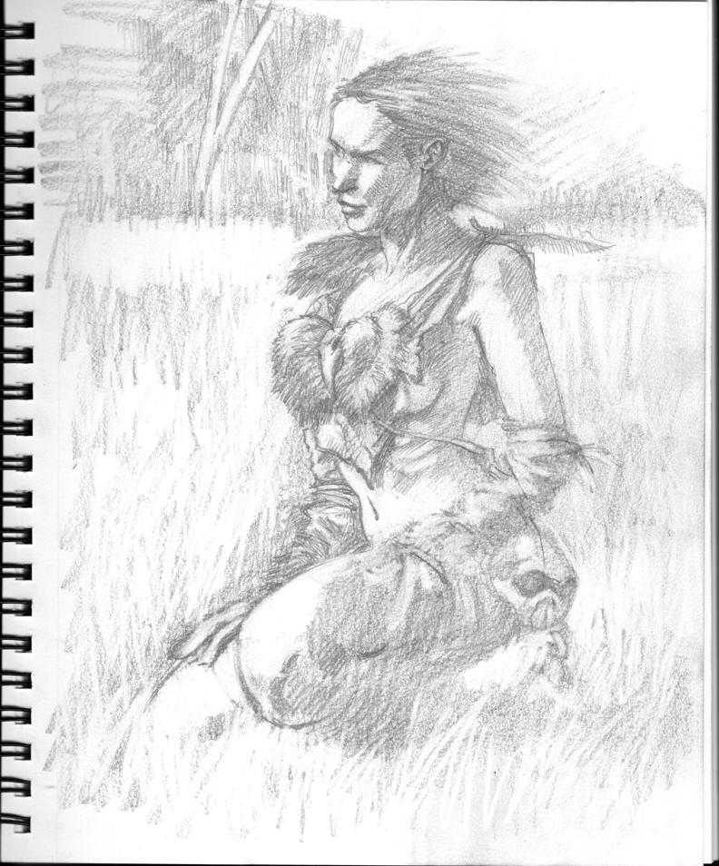 kurt brugel barbarian WENCH study 001 preliminary by KurtBrugel