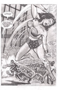 Wonder Woman Splash page recreation