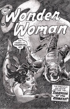Wonder Woman issue #99 pencil cover art redraw