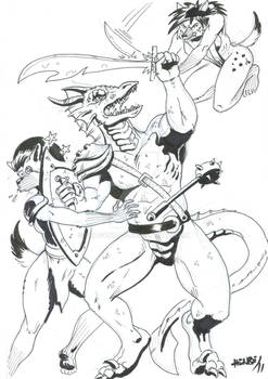 Dragoniade, Anthropomorphic Dragon