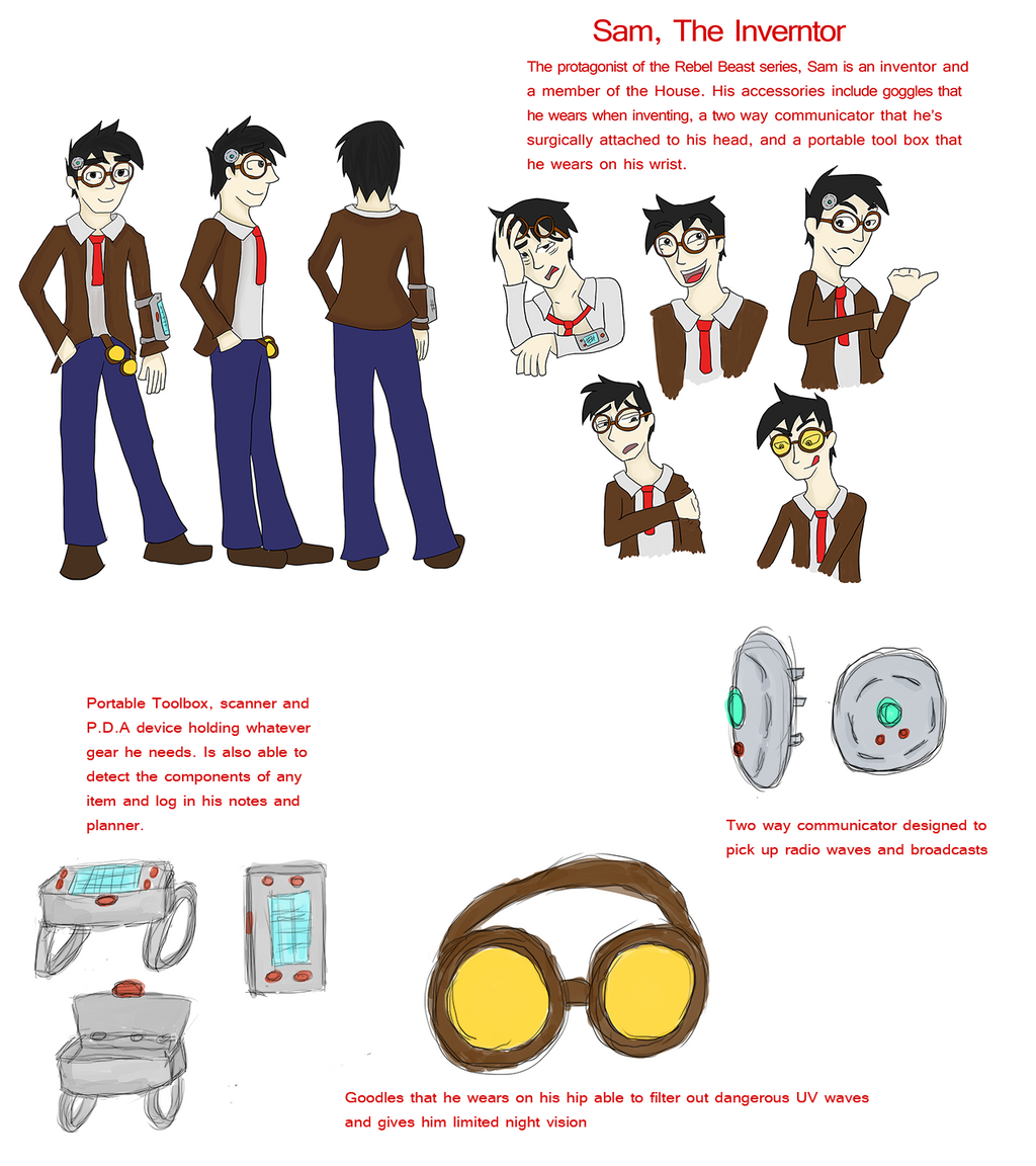 Sam Character Model Sheet by TurchinoRain on DeviantArt