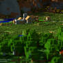 Minecraft | Plains Village (High Res. Wallpaper)
