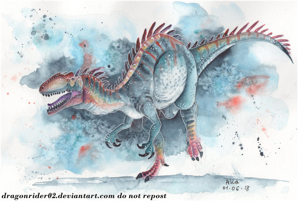 Metrisaurus Drawing Metriacanthosaurus Watercolor by DragonRider02 on DeviantArt