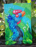 Guanlong Polymer clay illustration by DragonRider02