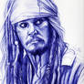 Jack Sparrow pen sketch