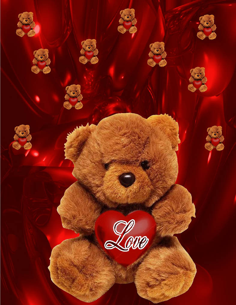 I Love u Teddy Bear/Wallpaper by Huckaberry40 on DeviantArt I Love u Teddy Bear/Wallpaper by Huckaberry40 on DeviantArt