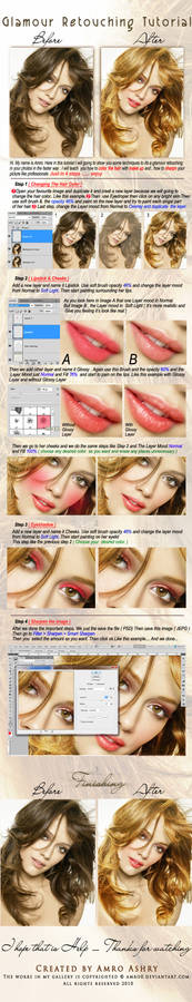 Glamour Retouching Tutorial