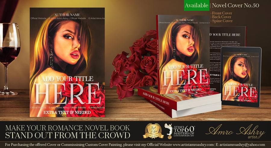 Romance Novel Cover - No.50 | AVAILABLE by artistamroashry Romance Novel Cover - No.50 | AVAILABLE by artistamroashry