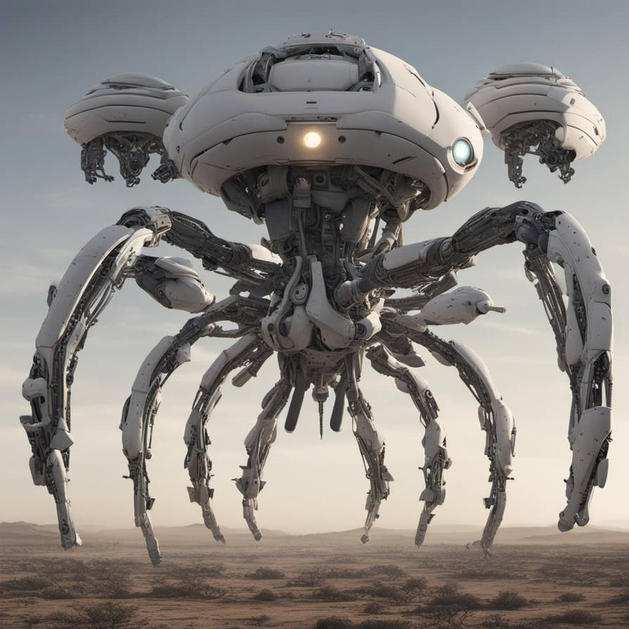 Robotic Aliens With Eight Arms Invade Earth by Ethrid on DeviantArt