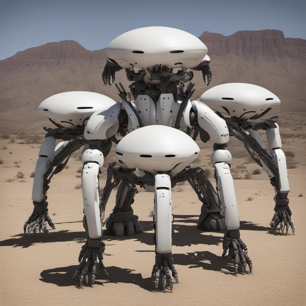 Robotic Aliens With Eight Arms Invade Earth by Ethrid on DeviantArt