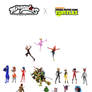 Tmnt x Miraculous ladybug main cast