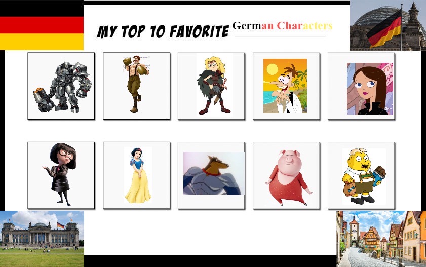 My top 10 favorite German characters by Bulldoglover14 on DeviantArt