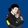 Romantic hugs
