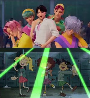 Anne Sasha and Marcy dancing to soda pop
