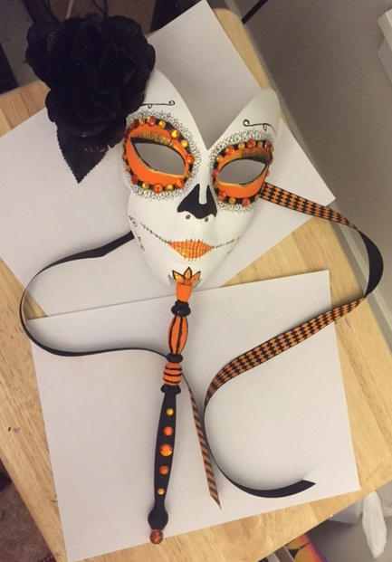 Sugar Skull Makeup Venetian Masquerade Mask