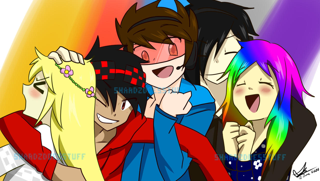 Minecraft Group Photo (Draw The Squad Template) by ShardzDoesStuff on ...