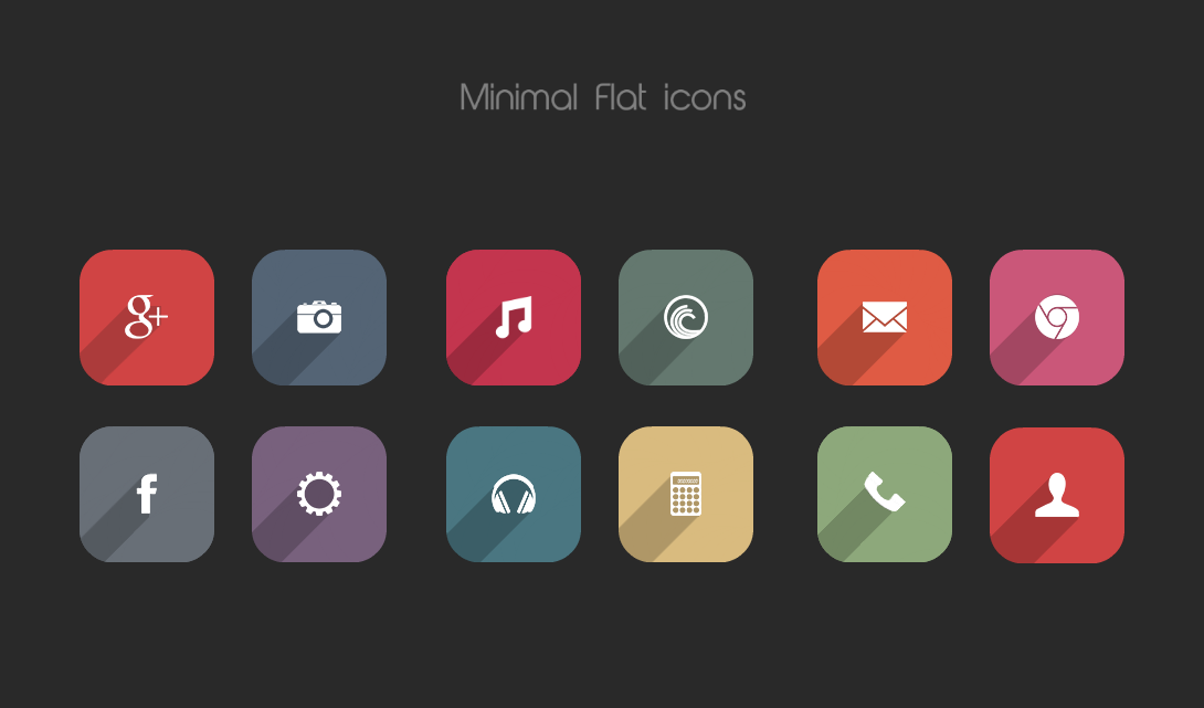Minimal Flat icons by DD-Ripper on DeviantArt