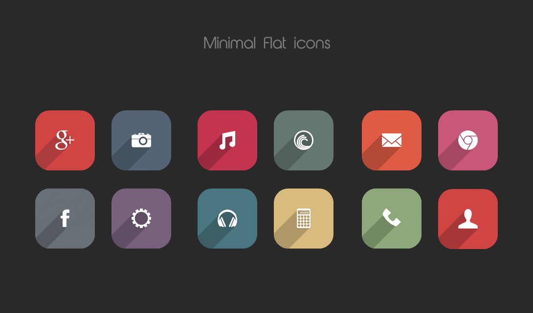 Minimal Flat icons