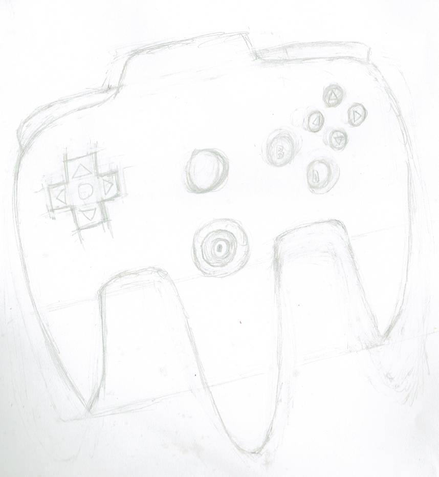 N64 Controller Sketch by Madtaz64 on DeviantArt