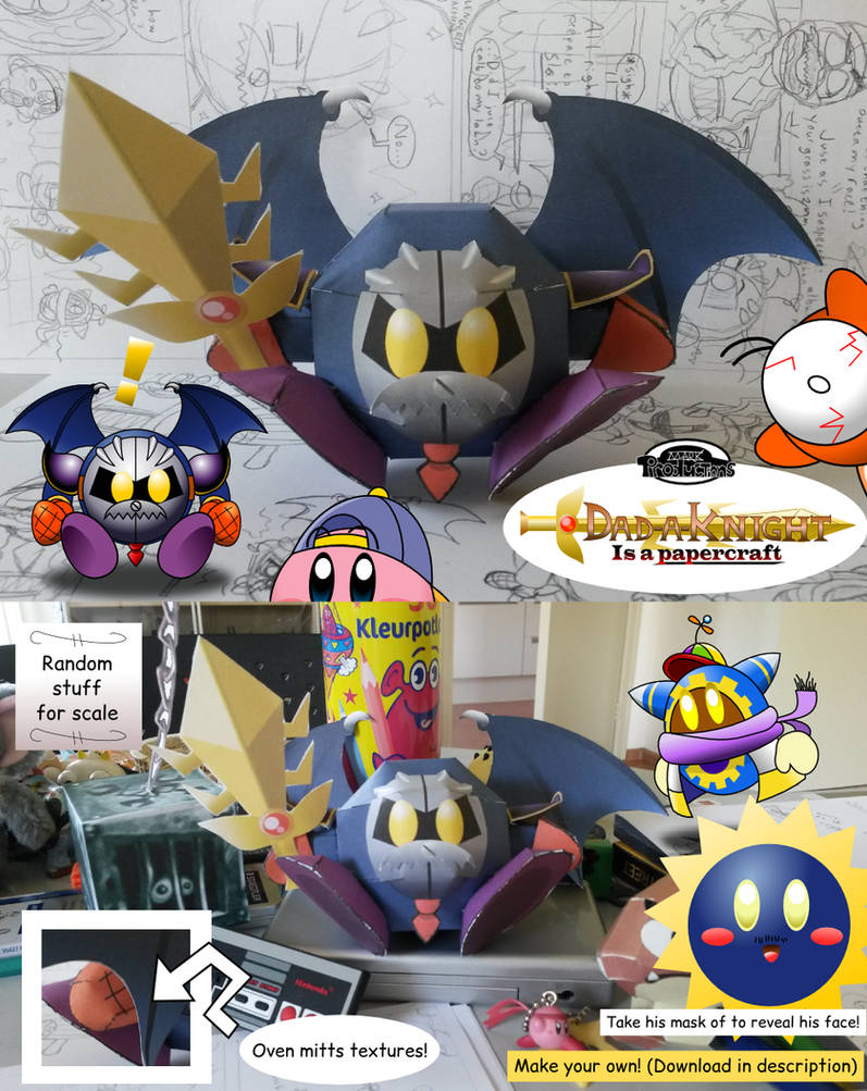 Dad-A-Knight papercraft! + Free download! by MarkProductions on DeviantArt