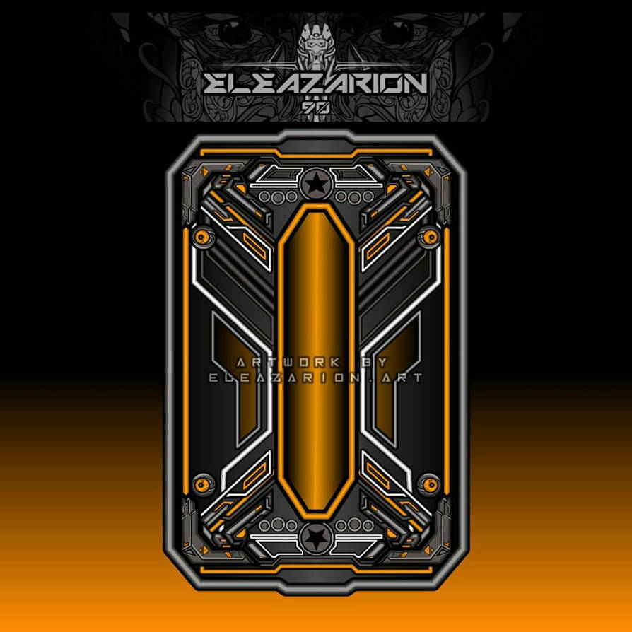 cyberpunk mechanical weapon shield card bg by Eleazarion on DeviantArt