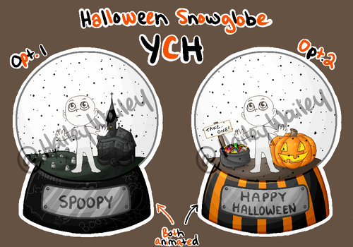 Halloween Snowglobe YCH - Fixed Price [OPEN]