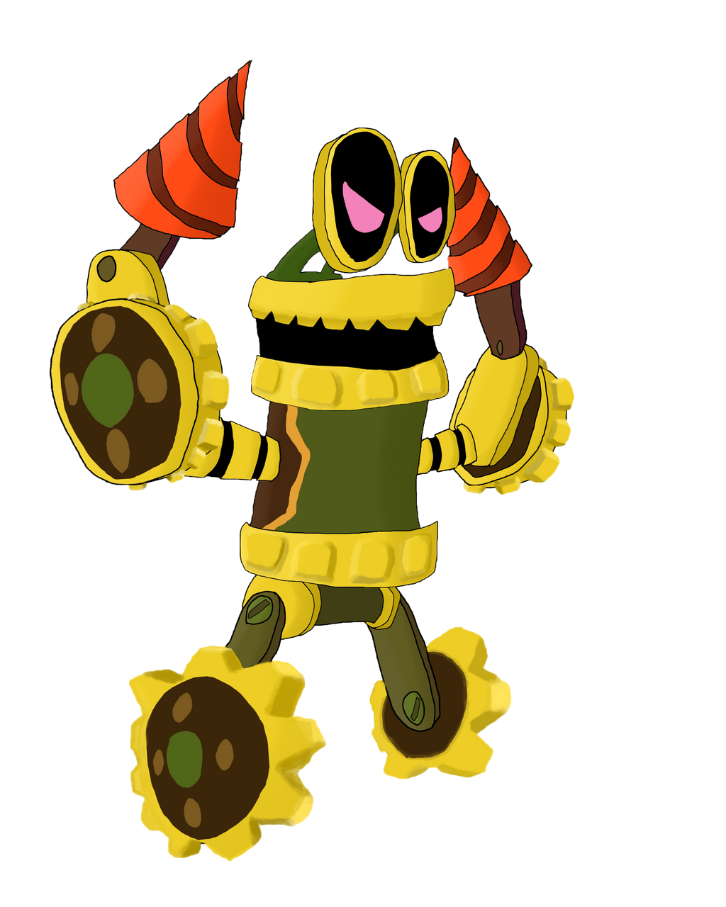 Digging Machine Mario Mario and Luigi Dream Team : Robo-Drilldigger by TheMeuol on DeviantArt