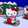 Hello Kitty in Winter (Coloring Book)