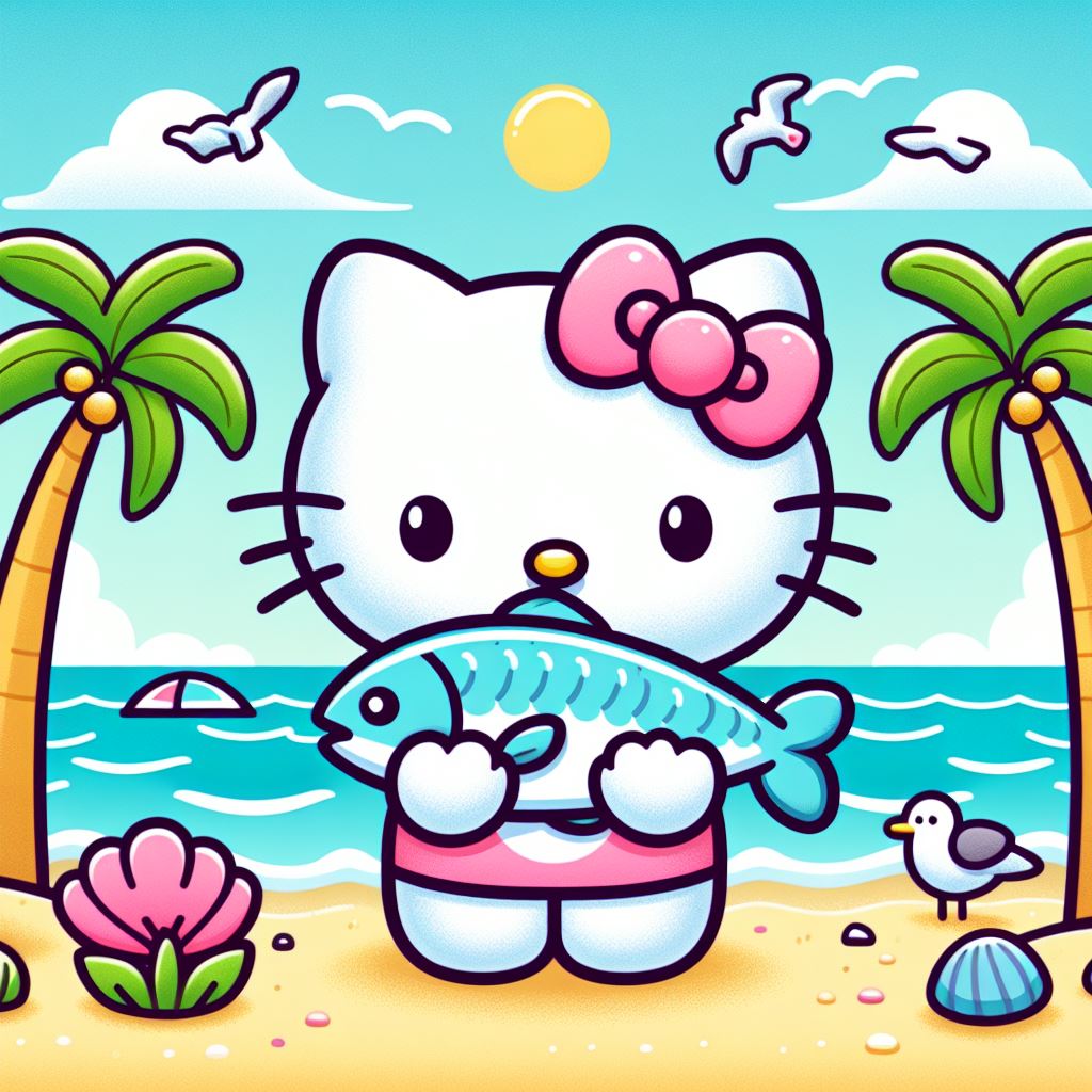 Hello Fish Face Hello Kitty Got Fish (AI Drawing) by Kittykun123 on DeviantArt