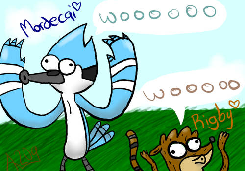 Rigby and Mordecai .:WOOOOOO:.