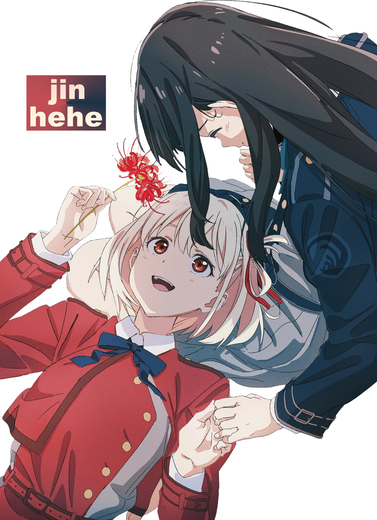 Inoue Takina and Nishikigi Chisato Render by jinhehe on DeviantArt