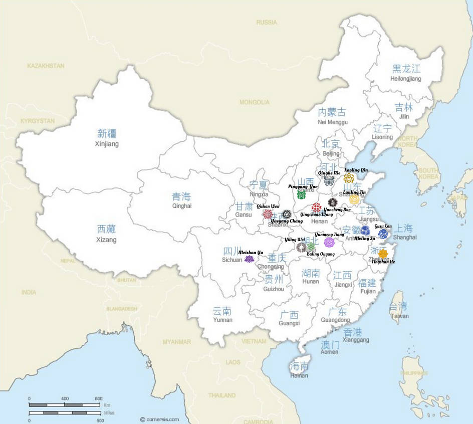 MDZS Sect Map by RoseKeade on DeviantArt