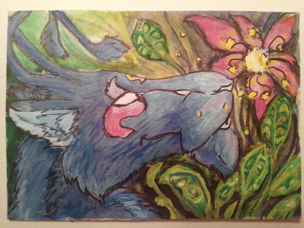 ACEO trade for bloodhoundomega