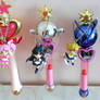 Sailor Moon Gashapon - Rods 3 and Keychains