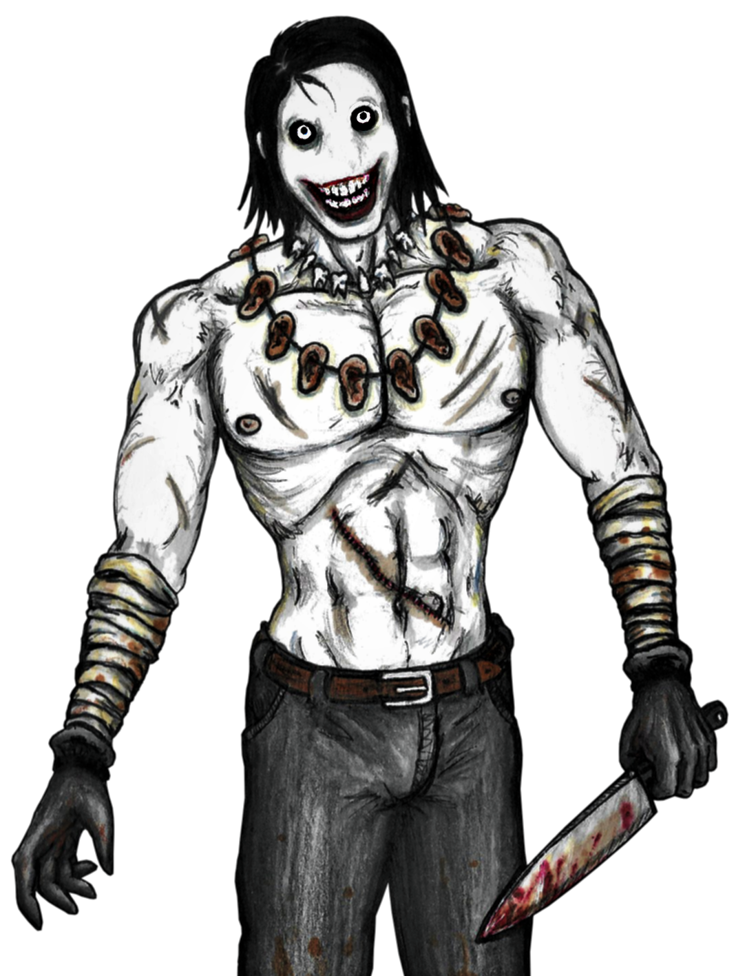 Jeff the Killer, from Creepypasta Life, a roleplay on RPG