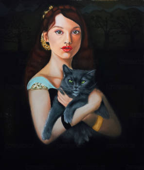 Isabel la sorciere y su gato Manolito