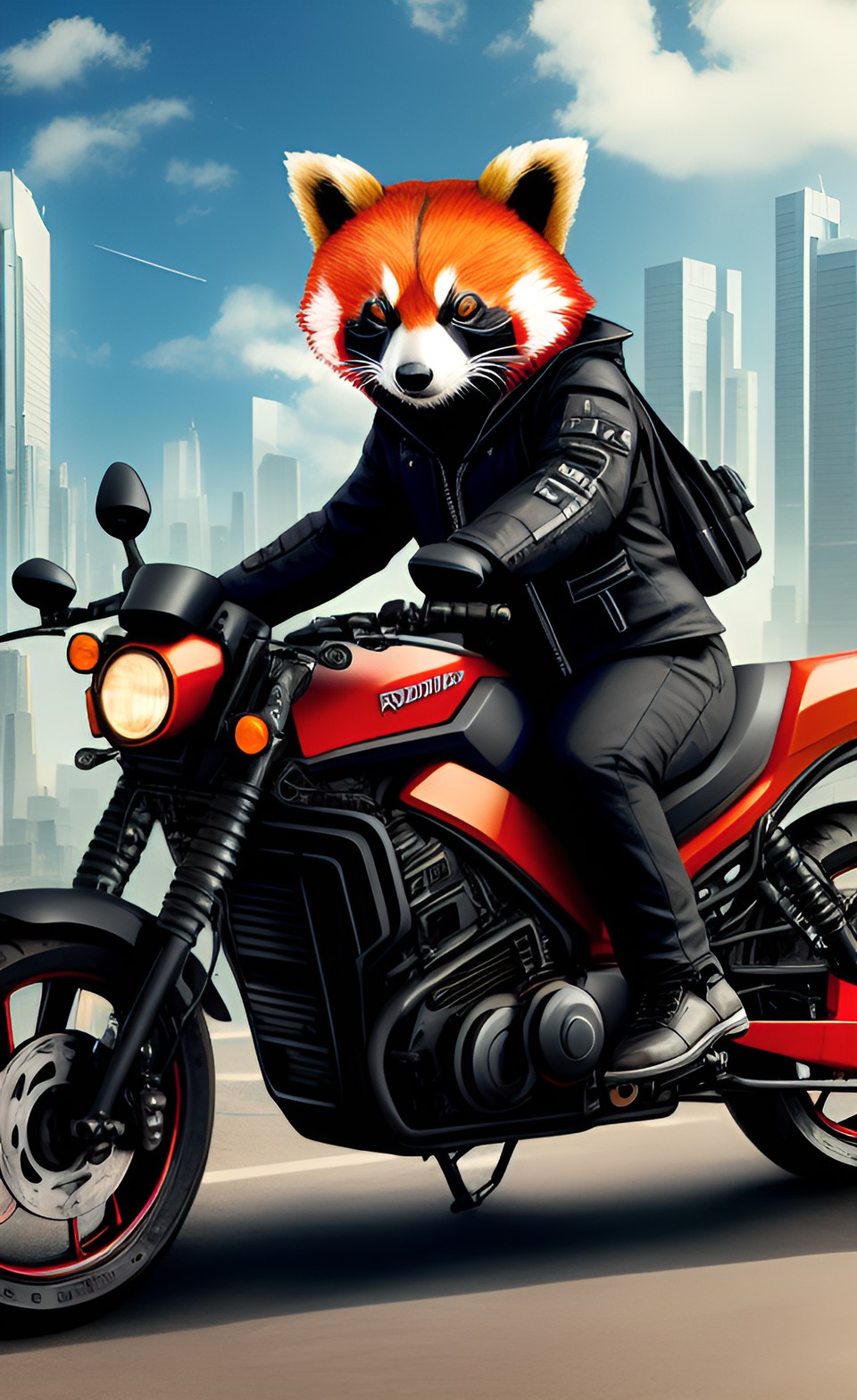Deviantart Riding Motorcycle Redpanda Riding a Motorcycle by mechlord on DeviantArt