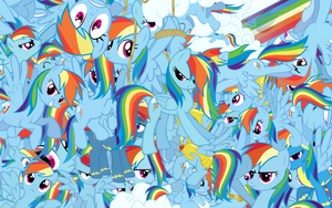 Rainbow Dash explosion wallpaper