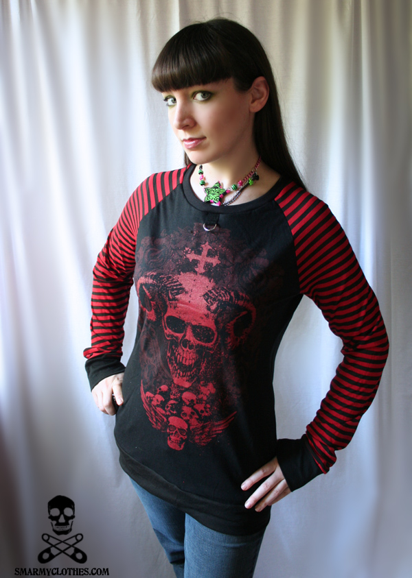 demon skull stripe d-ring top2