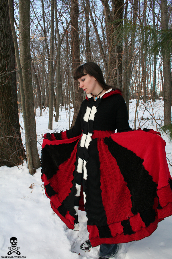 Queen of Hearts Sweater Coat 2