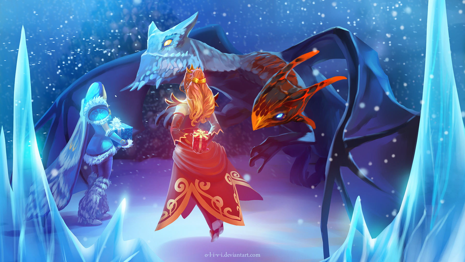 Jakiro/Crystal Maiden/Lina [Dota 2]