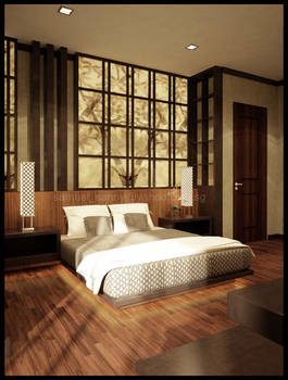 bedroom wooden tone 01