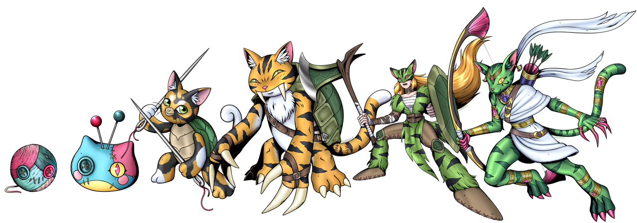 TortoiseShellmon Evolution Line (Commission) by Sabedile on DeviantArt